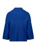 BETTY & CO Strickpullover mit Kragen in Middle Blue Melange