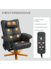 HOMCOM Massagesessel-78L x 86B x 93H cm-Schwarz
