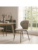 CALICOSY 2er-Set Stühle MAURA  in Beige  - (W) 50  x (H) 49  x (L) 57,5  cm