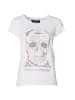 Roberto Geissini Diamond Skull T-Shirt Weiß