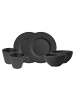 Villeroy & Boch 6er Set Frühstücks-Set Manufacture Rock schwarz in schwarz