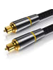 Wozinsky Audiokabel Digitale Glasfaser Toslink SPDIF Schwarz 3m in Schwarz