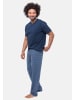 Ammann Schlafanzug Night & Home Cotton in Blau
