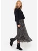 SASSYCLASSY Langer Chiffon Rock in Schwarz