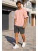 Reichstadt Herren Relaxed Fit T-Shirt in Old Pink