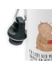 Mr. & Mrs. Panda Trinkflasche Bär Morgenkaffee mit Spruch in Weiß