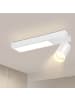 ZMH Deckenleuchte LED in weiß 1-flammige GU10 rechteckig 330° schwenkbar L 23.5cm