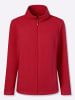 Sieh an! Fleecejacke in rot