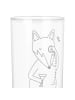 Mr. & Mrs. Panda Wasserglas Fuchs Lord ohne Spruch in Transparent