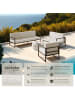 tectake Garten-Loungeset Comosa höhenverstellbare Füße, braun/beige
