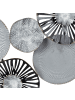 Beliani Wandobjekt TENNESSINE in Schwarz/Grau - (W) 78 x (H) 49 x (L) 3 cm