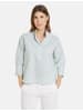 Gerry Weber Bluse 3/4 Arm in Vibr. Green/Offwhite Stripes