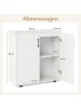 COSTWAY Aufbewahrungsschrank 80 x 31,5 x 82 cm in Weiß