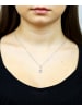 Diamant L'éternel Halskette aus 375 Weißgold mit 0.53 Karat Diamant mit Topas