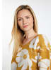 Usha Damen Strickpullover in Curry Weiss