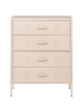 Beliani Büroschränke ENAGO in Beige - (W) 80 x (H) 102 x (L) 40 cm