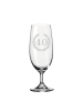 LUXENTU Biertulpe Pilsglas mit Gravur 40. Jubiläum 360 ml transparent in transparent