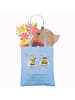 Mr. & Mrs. Panda tote bag Hummeln Kleeblatt mit Spruch in Sky Blue