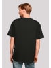 F4NT4STIC Heavy Oversize T-Shirt Süßer Triceratops Dinosaurier in schwarz