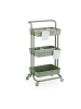 relaxdays Rollwagen in Grün - (B)42,5 x (H)86 x (T)36 cm