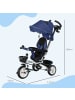 HOMCOM 6-in-1 Dreirad in Blau 112L x 50B x 104H cm