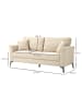 HOMCOM 2 Sitzer Sofa in Beige 179L x 80B x 89H cm