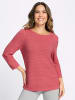 Sieh an! 3/4-Arm-Pullover in flamingo