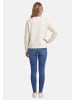 U.S. Polo Assn. Pullover USZoee – Damen Sweatshirt mit Rundhalsausschnitt in Weiss-Beige