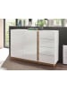 Feldmann-Wohnen Sideboard Clair weiß Hochglanz / Eiche Grandson 138 / 40 / 91cm