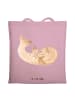 Mr. & Mrs. Panda Strandtasche Robbe Liegen ohne Spruch in Rosa Pastell