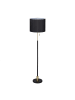relaxdays Stehlampe in Schwarz/Gold - (H)163 cm