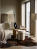 KADIMA DESIGN Sitzhocker, Teddystoff, handgefertigt, Trendig