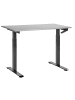 Beliani Höhenverstellbarer Schreibtisch DESTINES in Grau/Schwarz
