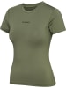 Hummel T-Shirt Hmlfast Damen in DEEP LICHEN GREEN