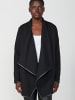 KOROSHI SWEATSHIRT MIT REISSVERSCHLUSS in SCHWARZ