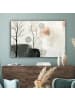 MuchoWow Leinwand Bilder Sandfarben