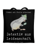 Mr. & Mrs. Panda Tote Bag Detektiv Leidenschaft mit Spruch in Schwarz