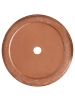 Beliani Outdoor Blumentopf VOULA in Braun - (W) 31 x (H) 31 x (L) 31 cm