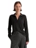 Marc O'Polo Jerseybluse im Polo-Stil regular in Schwarz