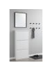 ebuy24 Schuhschrank Pisa Weiß 50 x 16 cm