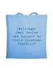 Mr. & Mrs. Panda Shopper Spruch Zwillinge Abenteuer mit Spruch in Sky Blue