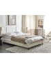 Beliani Doppelbett ROANNE in Beige/Braun - (W) 150 x (H) 29 x (L) 213 cm