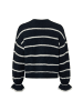 Zero  Strickpullover in marine weiß - 0001