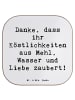 Mr. & Mrs. Panda Untersetzer Spruch Bäcker-Dank mit Spruch in Weiß