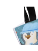 Mr. & Mrs. Panda Damen Schultertasche Pinguin Duschen Design mit... in Weiß