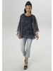 Aniston SELECTED Chiffonbluse in marine-hellblau-schwarz