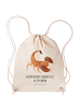 Mr. & Mrs. Panda Baumwolltasche Sternzeichen Skorpion mit Spruch in Creme