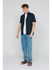 Matinique Kurzarmhemd MAtrostol Gerade Passform in Dark Navy