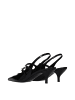 Celine Schwarz Leder Sandalen