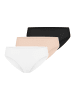 Schiesser Panty Invisible Light in Weiß / schwarz / beige